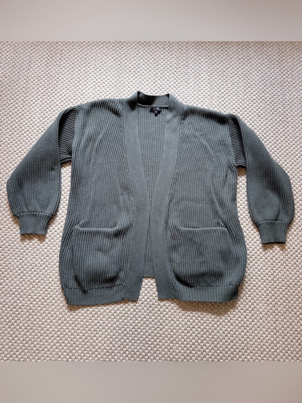 Quince Sweaters | Quince 100% Cotton Olive Green Cardigan Sweater, Size Medium - Picture 3 of 8